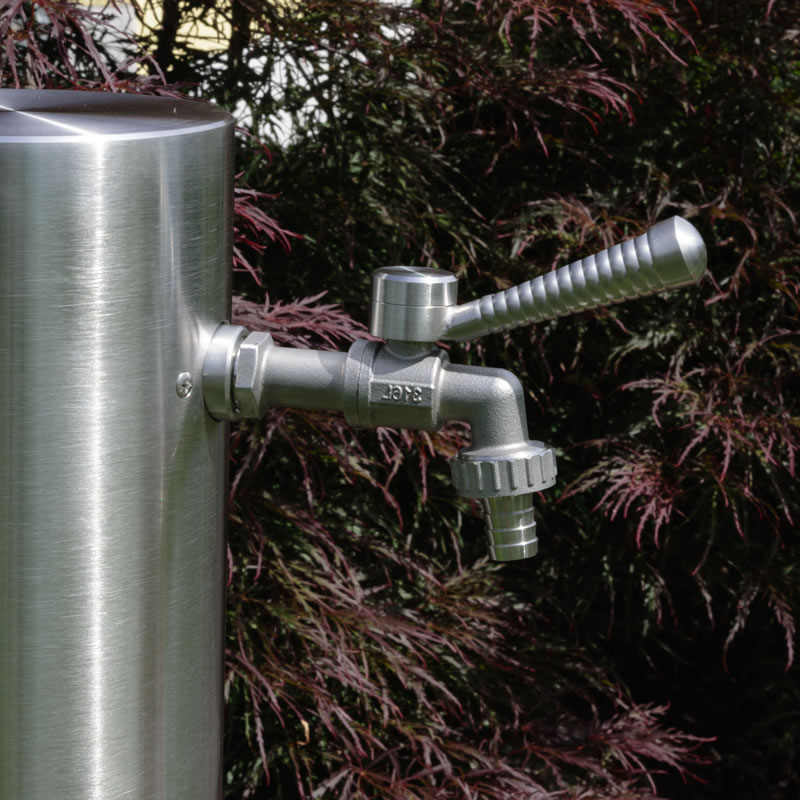 Wasserzapfsaeule Wasserhahn Edelstahl