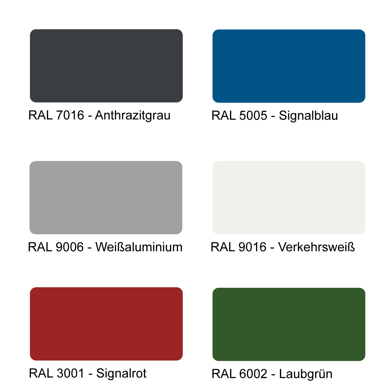 RAL-Farbkarte Wasserzapssaeulen