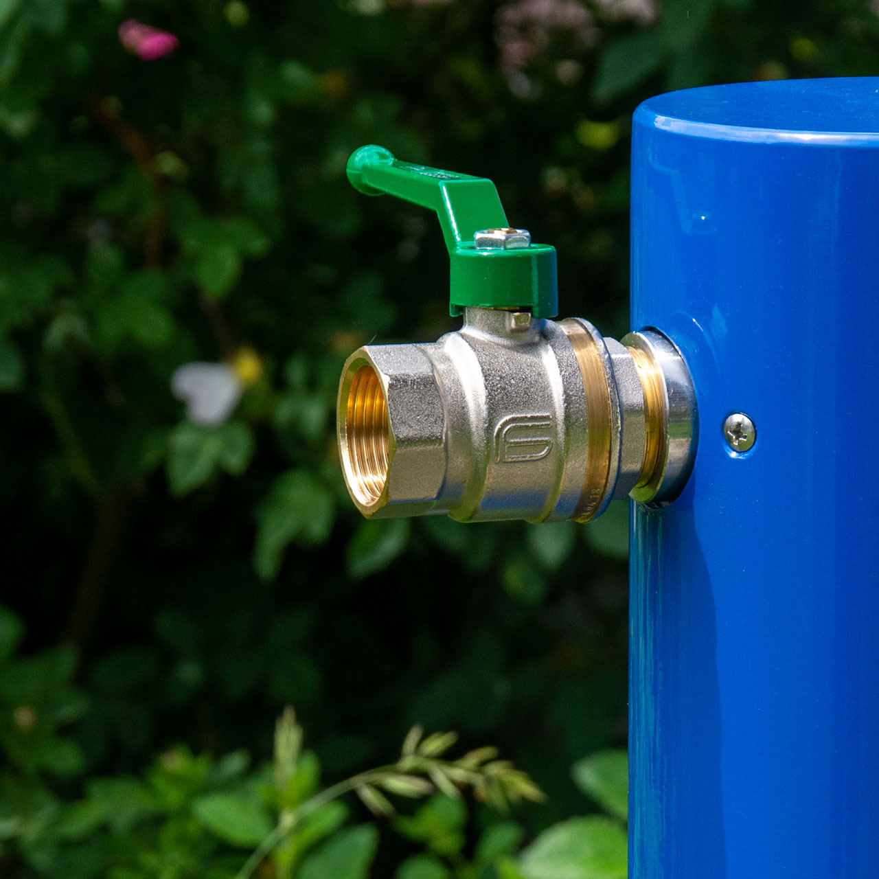 Wasserzapfsäule Aluminium 1 Zoll Kugelhahn