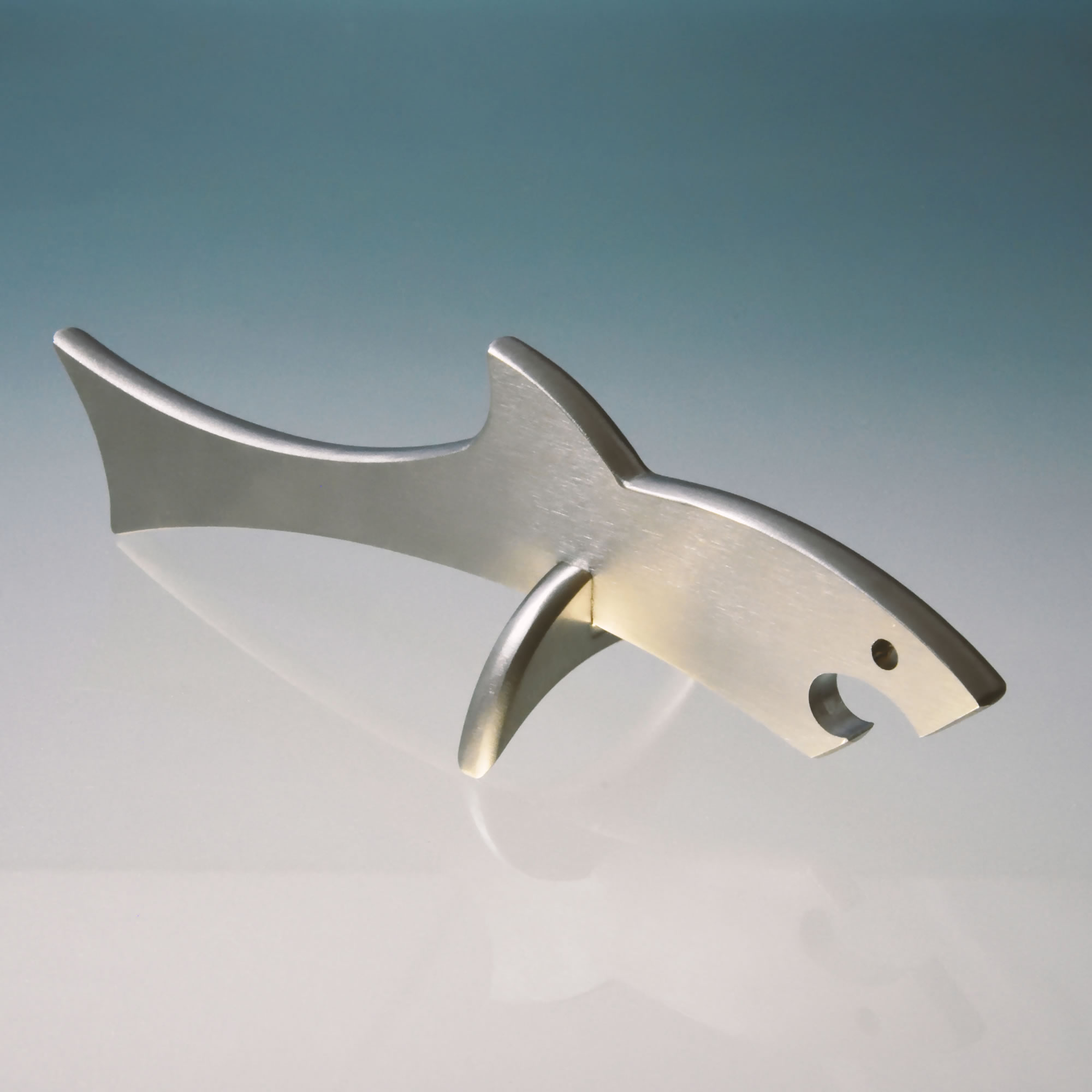 Flaschenöffner Hai Shark Edelstahl