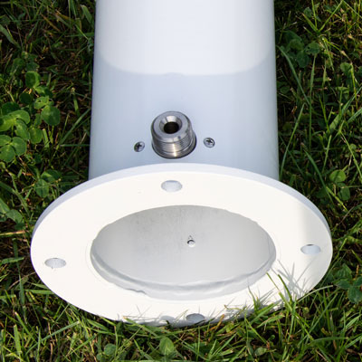 Wasserzapfsaeule Aluminium Anschluss-hinten
