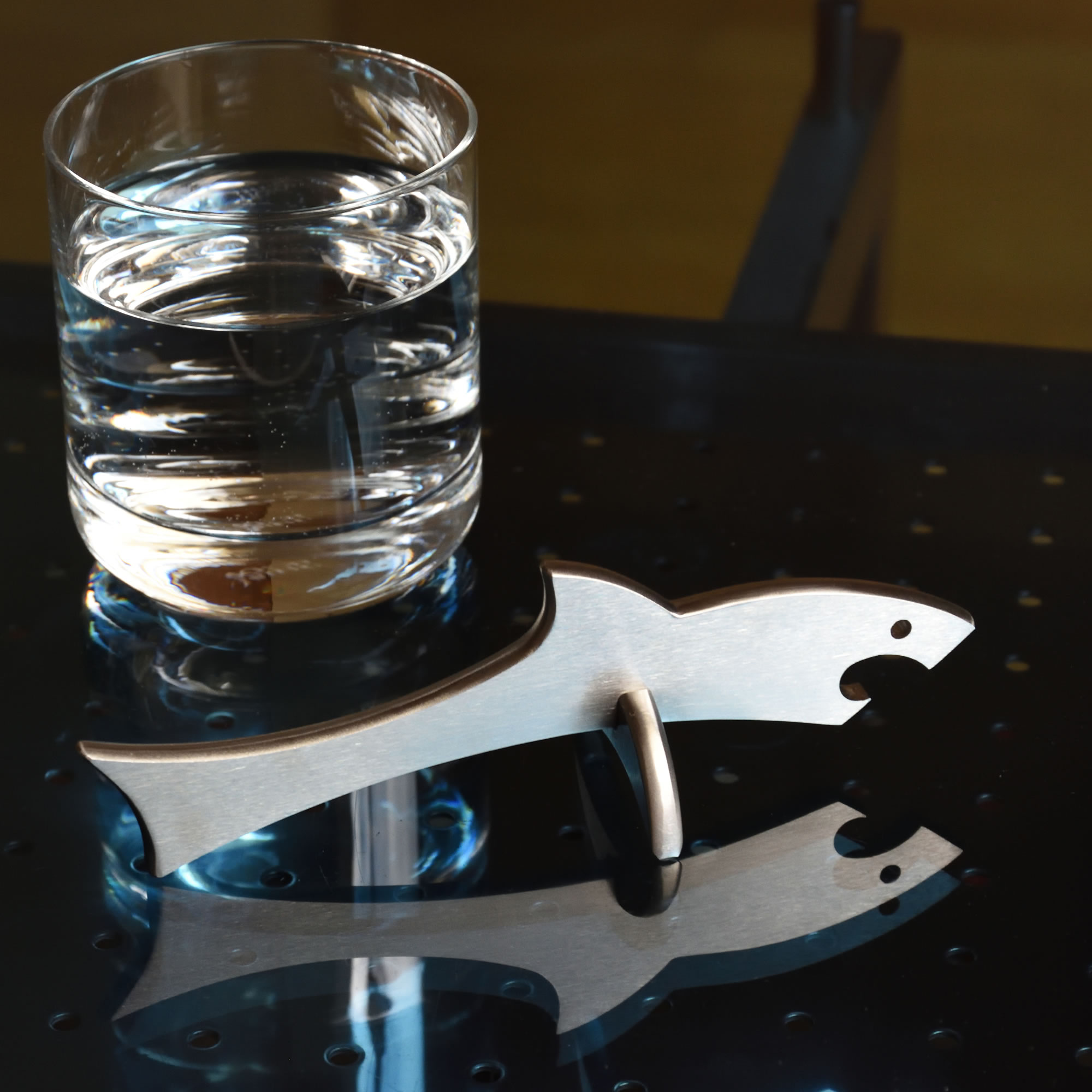 Flaschenöffner Hai Shark Edelstahl