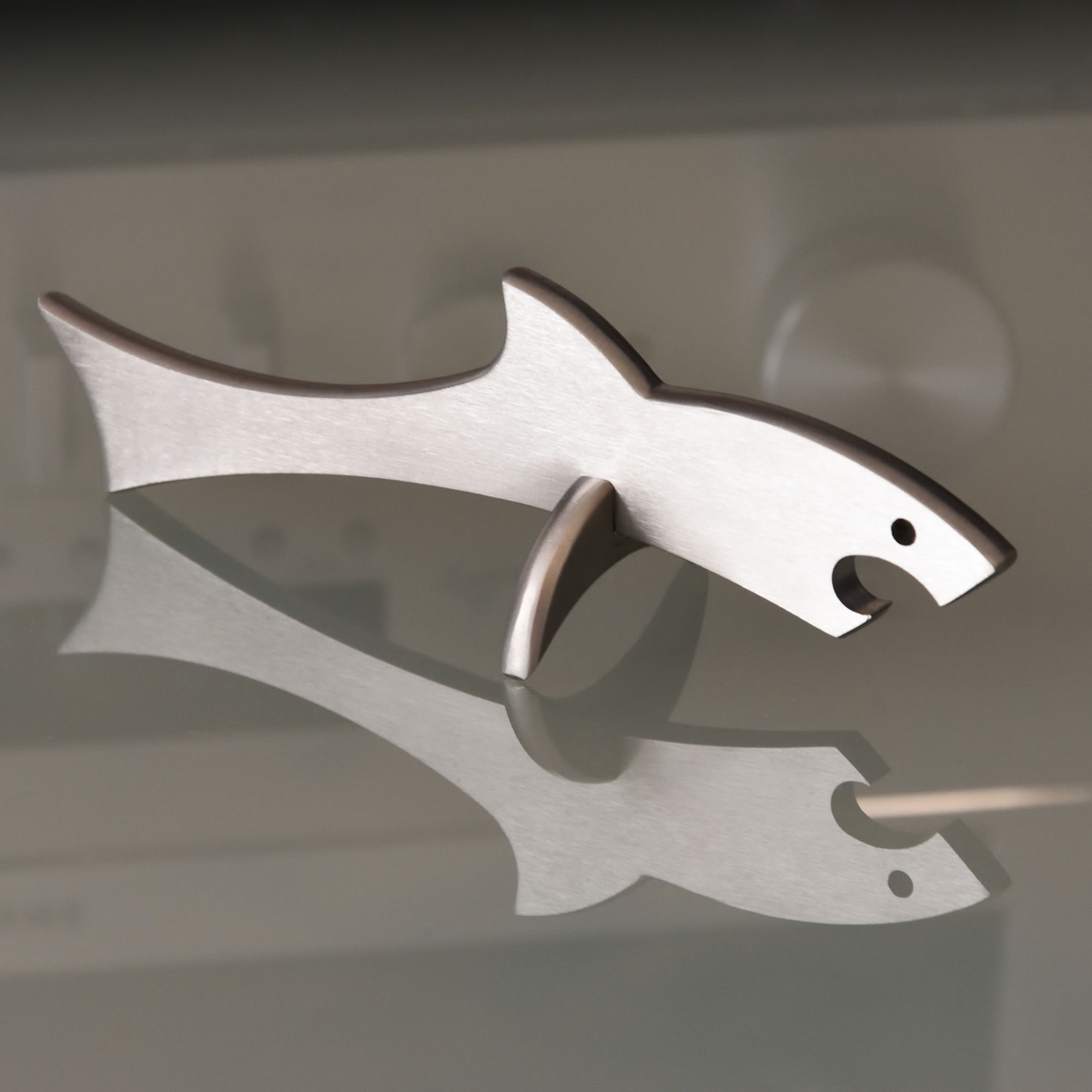 Flaschenöffner Hai Shark Edelstahl