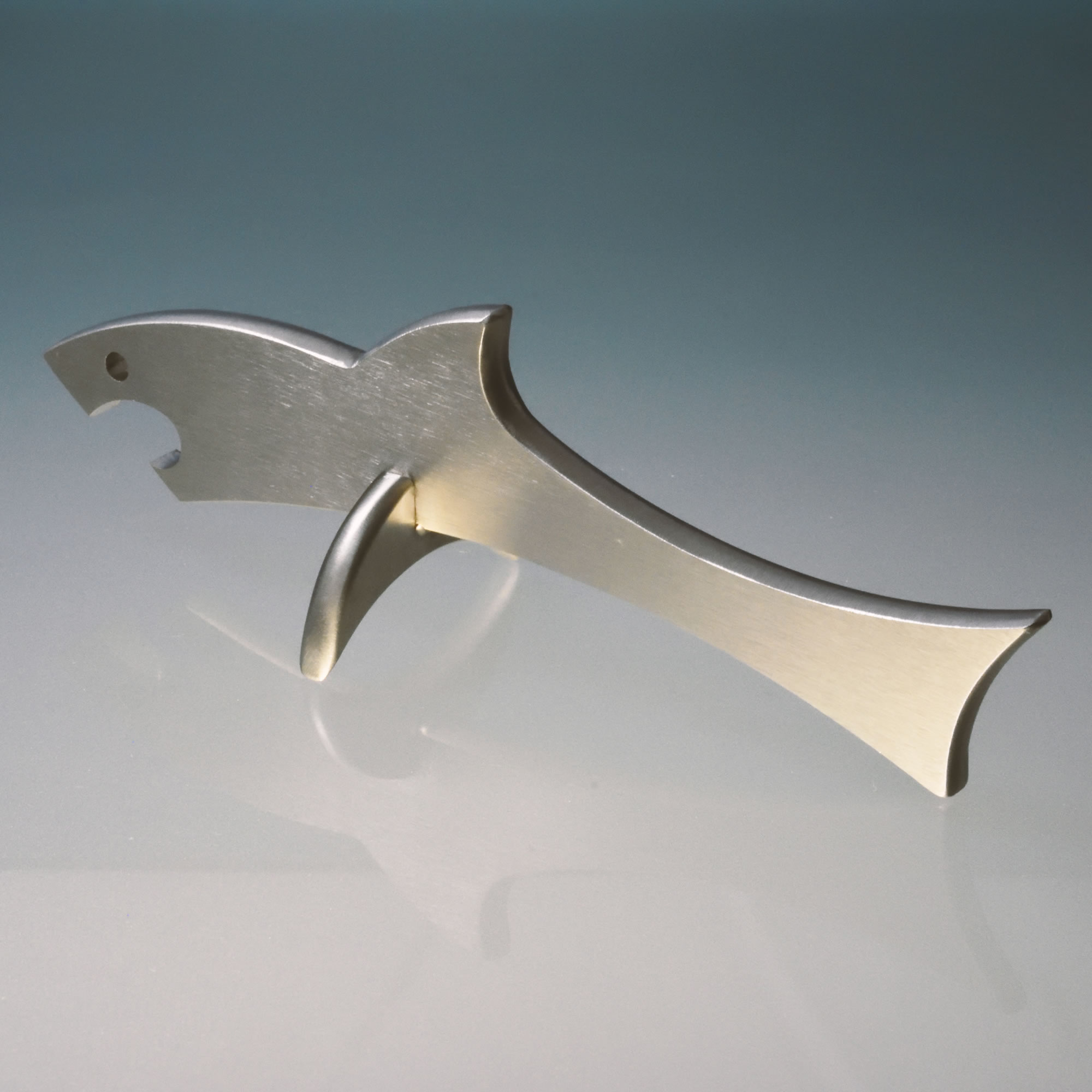 Flaschenöffner Hai Shark Edelstahl
